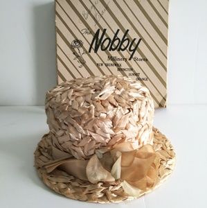 Vintage Raffia Staw Hat